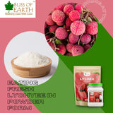 Bliss of Earth 200gm LYCHEE litchi Powder & 200gm Mango Powder Natural Spray Dried Vitamin A & C Rich Boost your Immunity (Pack of 2)