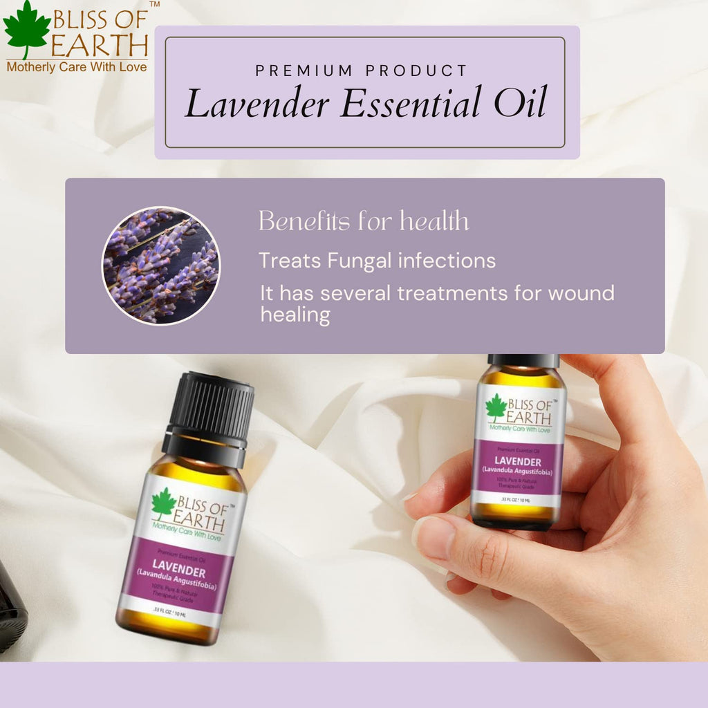 plant therapy lavender oil Bliss of earth 100% Pure Lavender Essential Oil & Peppermint Natural E