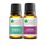 Eucalyptus & Lavender Essential Oils Combo (10ml) & Bug Repelling (Pack of 2)