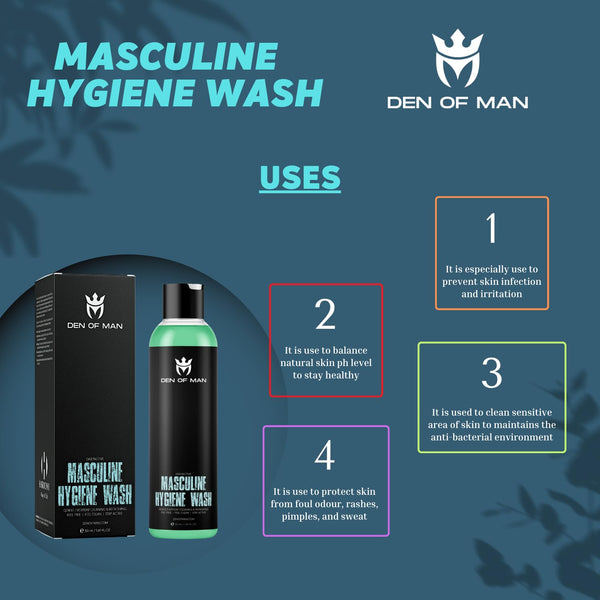 Den of Man Masculine Hygiene Wash 50GM.