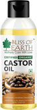 Bliss of Earth 100ML Certified Organic Black Seed Oil | Kalonji Oil+100ML Castor Oil for Hair Growth,Smooth Skin,