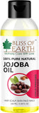 Bliss of Earth™ 100% Pure Natural Jojoba Oil+100% Pure Wild Crafted Neem Oil (100ml) Great for Haircare, Skincare (Pack of 2)