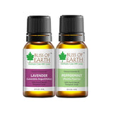 Bliss of earth 100% Pure Lavender Essential Oil & Peppermint Natural Essential oil combo (10ml) therapeutic Grade (pack of 2)
