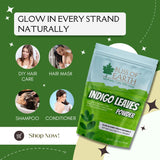 Bliss of Earth Indigo Powder 100gm Organic Natural For Hair Black Organic Hair Dye