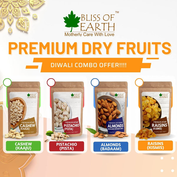 Bliss of Earth Premium Indian Walnuts without shell Kernel + Raisin (Kismis) Great for Skin, Brain Health & weight loss, Best for Diwali Gift 200gm Each