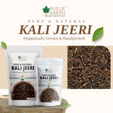 Bliss of Earth 100gm Kali Jeeri, Bitter Cumin, Kadwa Jeera &100gm Ceylon Cinnamon (Dalchini) 5" Cut Sticks Organic Good for Health