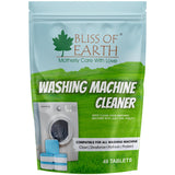 Bliss of Earth Washing Machine Cleaner Tablets, 48 Count, Powerful Descaling and Deodorizing Tablets for Front Load and Top Load Washers, Deep Cleaning Tablets to Clean Inside Drum & Laundry Tub Seal,