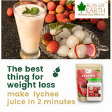 Bliss of Earth 1kg Spinach Powder + 1kg LYCHEE (litchi) Powder Natural Spray Dried Combo