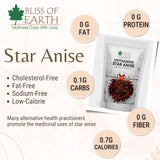 Bliss of Earth 200gm Star Anise Whole spices, Chakra Phool & 200gm Lal Javitri Red Mace Premium Organic Grown Whole Spice(Pack of 2)