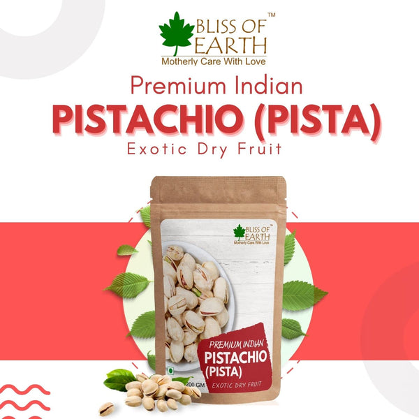 Bliss of Earth Turkish Hazelnut & Indian Pistachio Premium Organic Fresh & Crunchy Healthy Snack 200gm Each