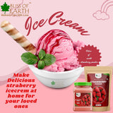 Bliss of Earth 200gm Strawberry Powder Natural Spray Dried+99.8% REB-A Purity Stevia Powder Natural & Sugarfree 200GM Pack of 2
