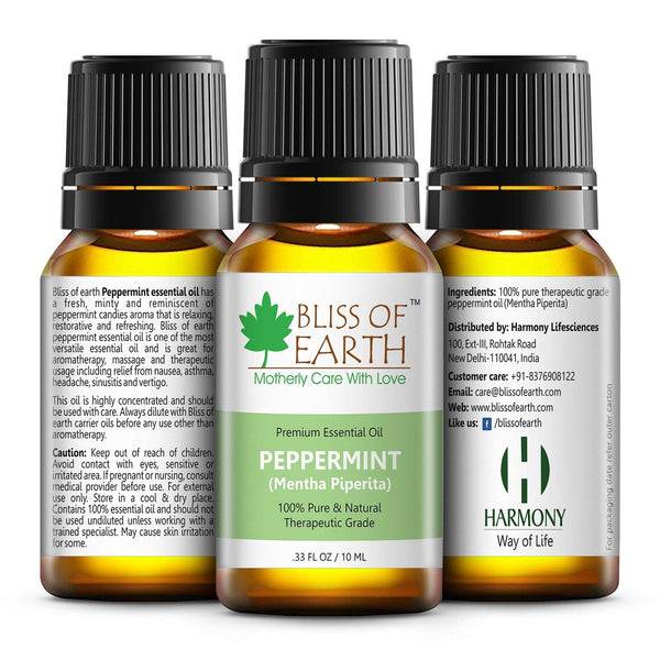 Tea Tree Green & Peppermint Essential Oils Combo (10ml) for Mosquito & Bug Repelling (Pack of 2)