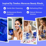 Bliss of Earth Moroccan Blue Nila Powder 50gm for Face Skin Whitening, Anti-Tan & Pore Refining Deep Cleansing, Pore Tightening & Radiant Skin Glow
