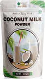Bliss of Earth 200gm Chikoo (Sapota) Powder+ 200gm Coconut Milk Powder Natural Spray Dried(Pack of 2)