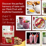 Bliss of Earth Monk Fruit Sweetener with Erythritol 100gm (Golden), 1:1 Zero Calorie Sugar Alternative, Keto Friendly, No Aftertaste, Zero Glycaemic Natural Sweetener,