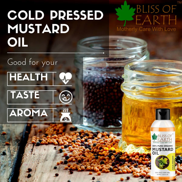 Mustard Oil + Argan Oil Cold Pressed & Unrefined (Pack of 2x100ml)