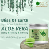 Bliss of Earth Organic Shea Butter & Pure Crystal Clear Aloe Vera Gel Use Great For Face,Skin,Body,Lips(Pack of 2x100gm)