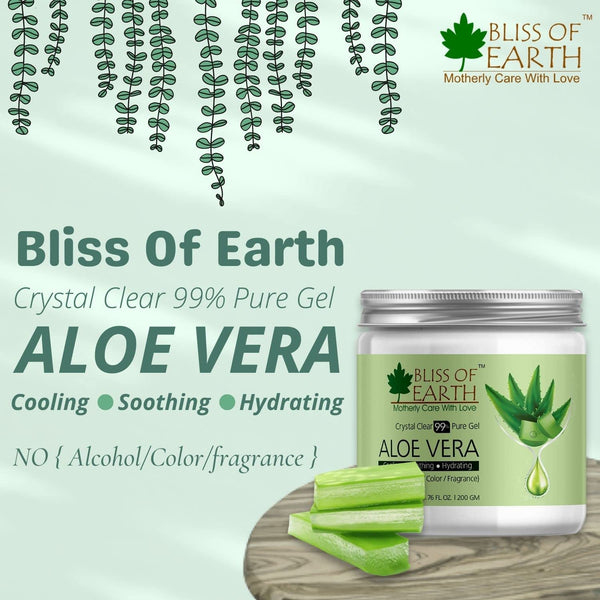 Shea Butter & Pure Crystal Clear Aloe Vera Gel  (Pack of 2x100gm)