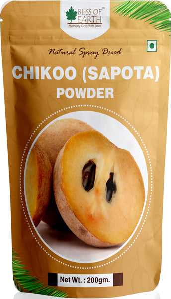 Bliss of Earth 200gm Chikoo (Sapota) Powder+ 200gm Apple Powder Natural Spray Dried