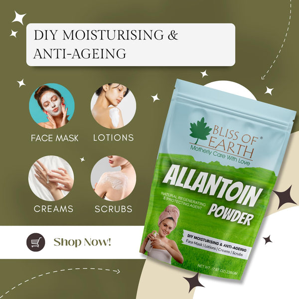 Allantoin Powder For Skin, 226gm, Soothing Skin Care Ingredient