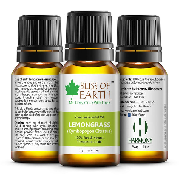 Lavender Essential Oil & Lemongrass Natural Essential oil combo (10ml) therapeutic Grade (pack of 2)