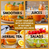 Bliss of Earth Himalayan Sea Buckthorn Berries (100g) Naturally Sun-Dried Wild Berries Packed with Omega 3, 6, 7 & 9 + Vitamins C & E Supports Immunity, Digestion & Metabolism Enhances Skin Glow & Hair Health Zero Added Sugar