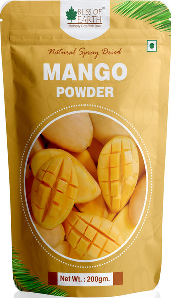 Bliss of Earth 200gm Spinach Powder + 200gm Mango Powder Natural Spray Dried
