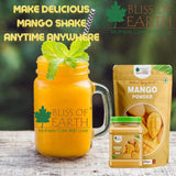 Bliss of Earth 500gm LYCHEE litchi Powder + 500gm Mango Powder Natural Spray Dried Vitamin A & C Rich Boost your Immunity