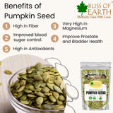 Bliss of Earth Chia Seeds + Pumpkin Seeds Organic Dehulled Naturally Eating and Weight Loss Raw for Superfood 200gm(Pack of 2)