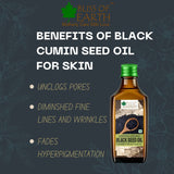 Bliss of Earth 500ml Certified Organic White Sesame Oil + 500ml Organic Kalonji Oil For Eating, Black Seed Oil For Hair, Cold pressed & Hexane Free