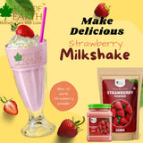 Bliss of Earth 500gm Strawberry Powder + 500gm Naturally Organic Dark Cocoa Powder for Chocolate Cake Making & Chocolate Shake, Unsweetened