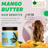 Bliss of Earth Shea Butter + Mango Butter Great For Skin & and Hair care | Stretch Mark | Skin Smoothing | Moisturizer | DIY Products 100gm Each(Pack of 2)