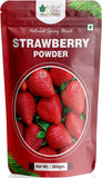 Bliss of Earth 200gm Strawberry Powder Natural Spray Dried+99.8% REB-A Purity Stevia Powder Natural & Sugarfree 200GM Pack of 2