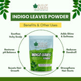 Bliss of Earth Indigo Powder 100gm Organic Natural For Hair Black Organic Hair Dye