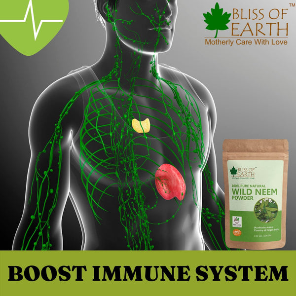 Bliss of Earth® 100% Pure & Natural Jatamansi Powder + Neem Leaves Powder | 100GM | Great For Face, Hair, Skin & Body (Pack of 2)