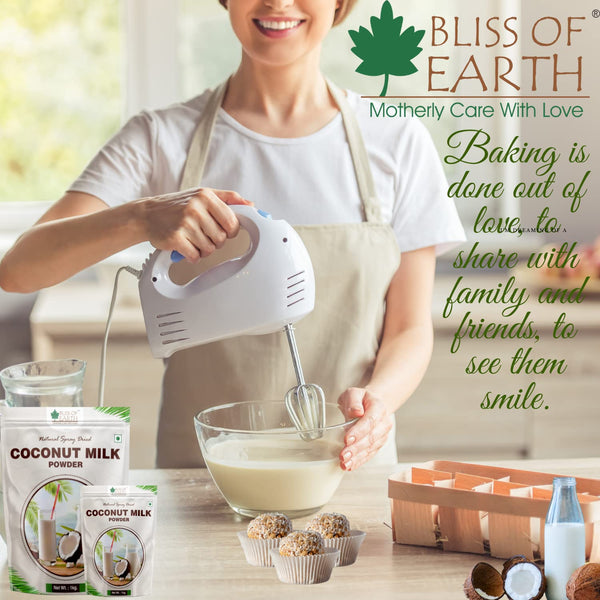 Bliss of Earth 200gm Mango Powder + 200gm Coconut Milk Powder Natural Spray Dried Taste and Healthy Combo