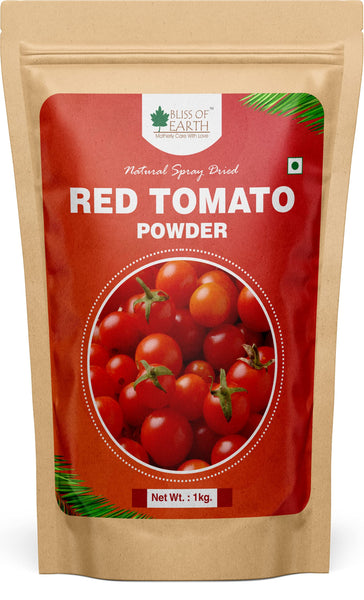 Bliss of Earth 1kg Chikoo (Sapota) Powder+ 1kg Red Tomato Powder Natural Spray Dried