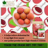 LYCHEE litchi Powder + Red Tomato Powder 500gm (Combo Pack of 2)