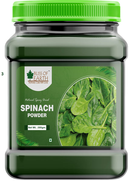 Bliss of Earth 300gm Spinach Powder + 500gm Alkalized Dark Cocoa Powder For Chocolate Cake Making & Chocolate Hot Milk Shake, Unsweetened