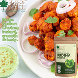 Bliss of Earth 200gm Spinach Powder + Pudina Powder (Mint Powder) | 100GM | Excellent Flavor | Great for Use in Beverages, South Indian & Chinese Dishes, Mexican Salsa, Chutney & Much More |