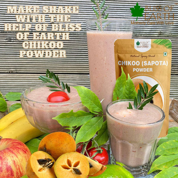 LYCHEE (litchi) Powder + Chikoo Powder Natural Spray Dried 1kg (Pack of 2)