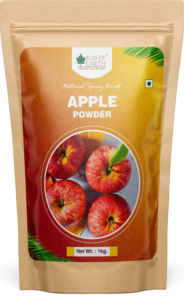 Bliss of Earth 1kg Chikoo (Sapota) Powder+ 1kg Apple Powder Natural Spray Dried