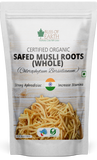 Bliss of Earth Safed Musli Roots Whole Organic Chlorophytum Borivilianum Helps Boost Immunity, Energy, Stamina For Men & Women 200g