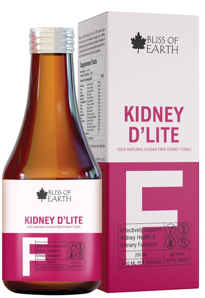 Bliss of Earth Kidney Detox & Cleanse Supplement, Natural & Sugar Free Kidney Syrup, 200ml