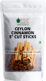 Bliss of Earth 100gm Ceylon Cinnamon (Dalchini) 5" Cut Sticks True Cinnamon Raw From Sri Lanka Original