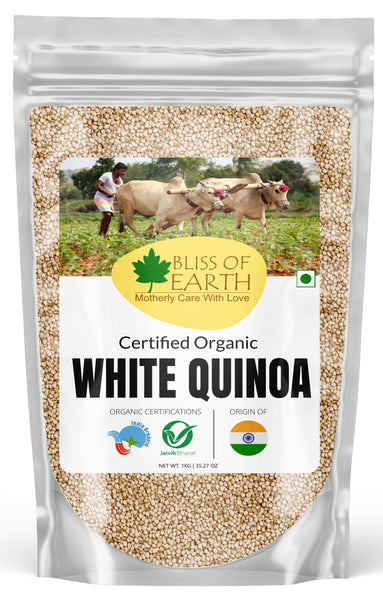 USDA Certified Organic Raw White Quinoa Seeds 1 kg