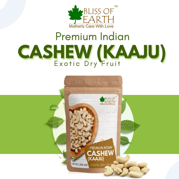 Bliss of Earth 200gm Cashew (Kaaju) Premium Indian Pure Deshi Kaaju