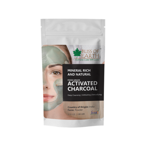 Bliss of Earth Coconut Shell Activated Charcoal Powder 100GM