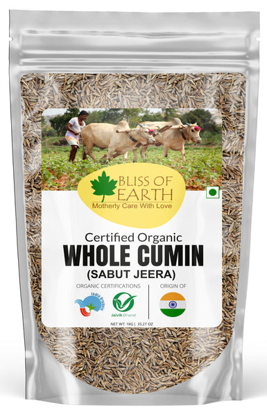 bliss of earth  Organic Cumin Whole ( Jeera) 1 KG