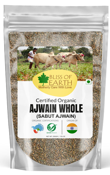 bliss of earth  Organic Carom Seed (Ajwain) 200gm